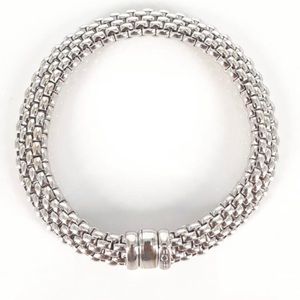 FOPE LOVE NEST 18k White Gold 8” Long Bracelet